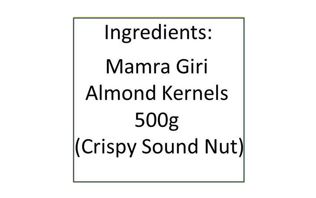 Let's Go Nuts Superior Mamra Giri Almonds    Pack  500 grams